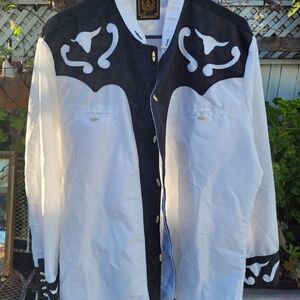 Black and White Western Shirt